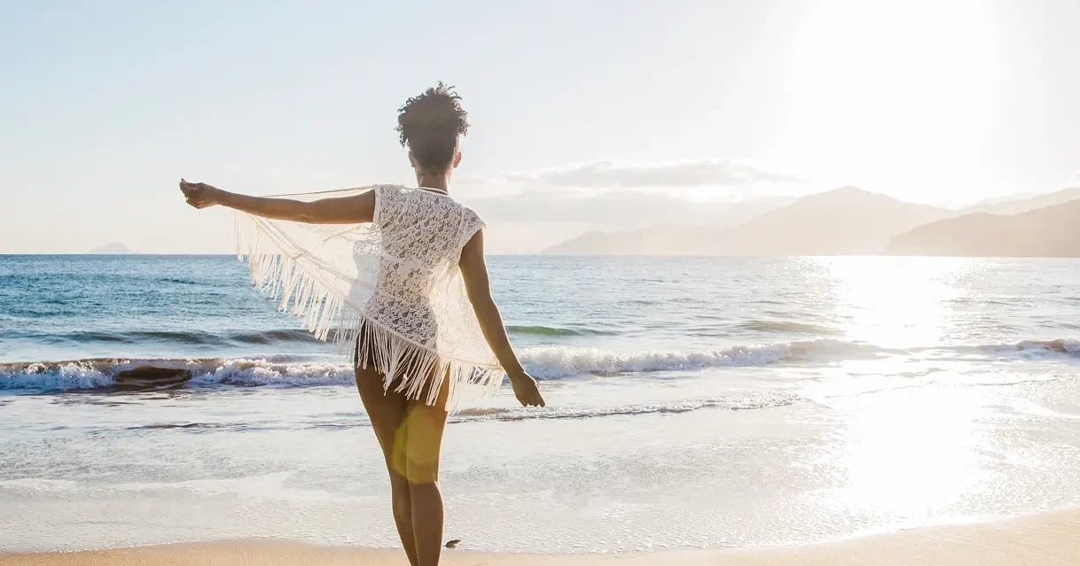 Woman on beach
