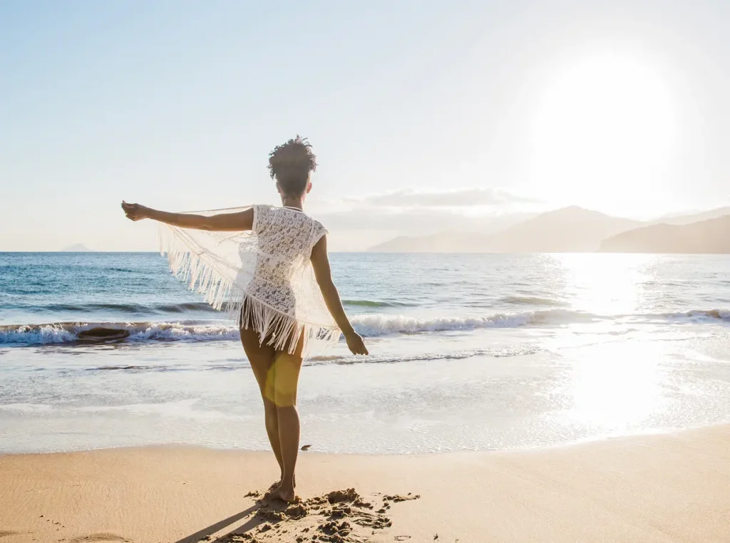 Woman on beach